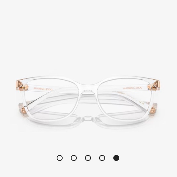 Dolce&Gabbana DG5036 Clear Frame Eyeglasses with Prescription Lenses - Picture 1 of 11